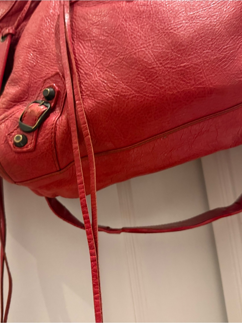 Authentic Balenciaga Red City Bag - Picture 2 of 9
